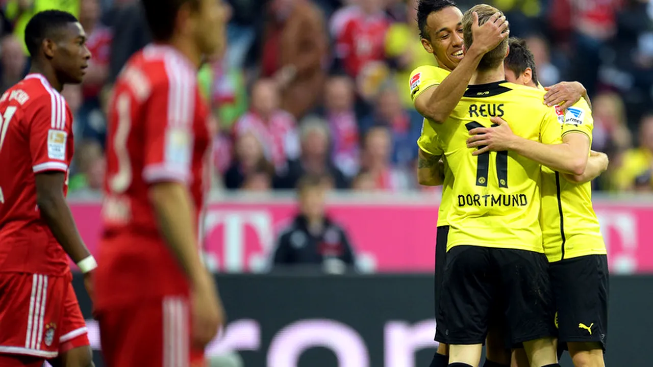 Dortmund și-a spulberat rivala chiar pe Allianz Arena. Bayern - Borussia  0-3