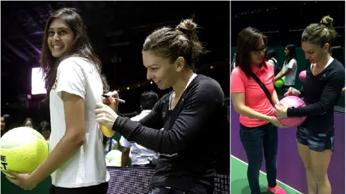 FOTO | Simona Halep a împărțit autografe neobișnuite la Singapore. 