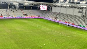 Cum arată gazonul de pe Arcul de Triumf! Imagini cu iarba "pârjolită" pe care se joacă Dinamo - Farul | FOTO