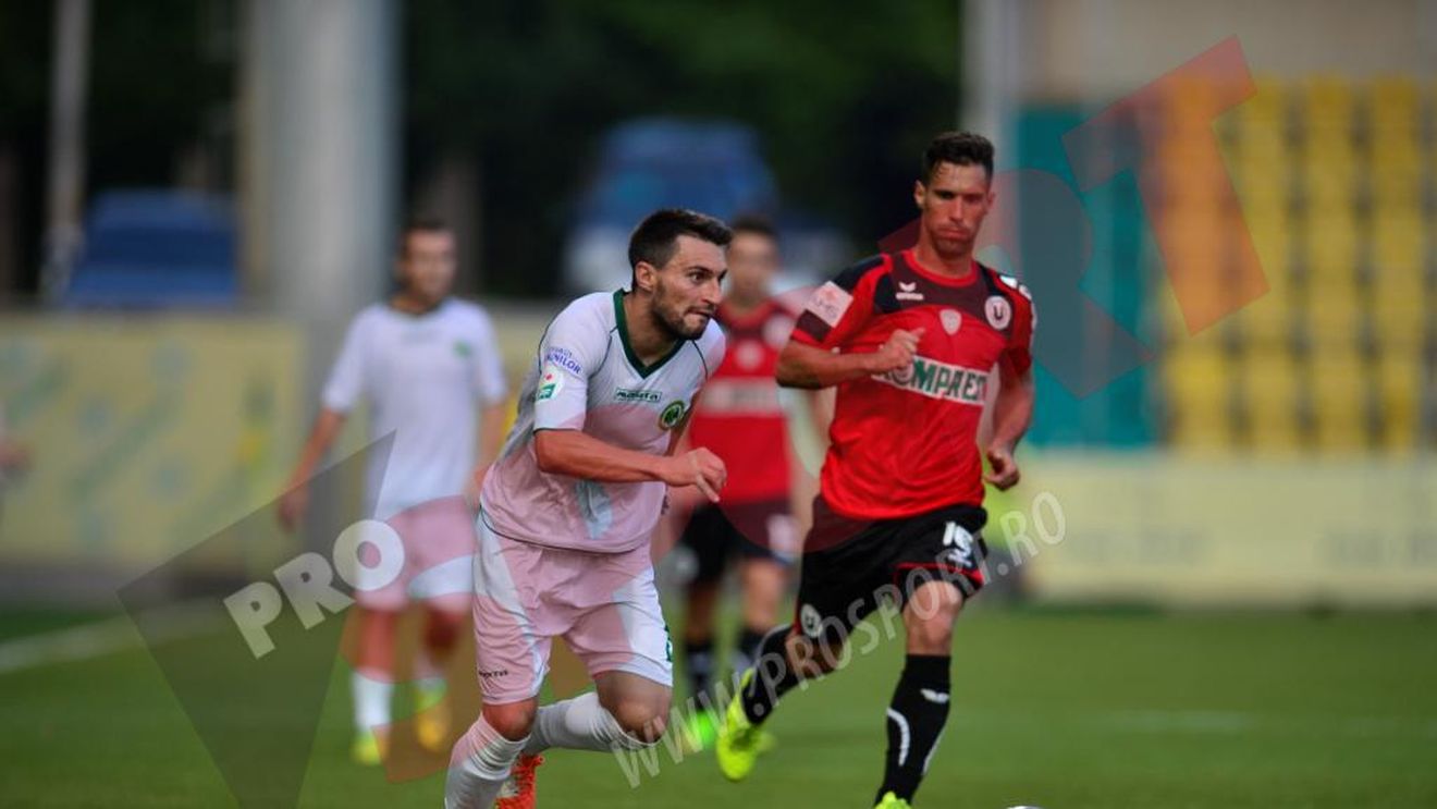 Șumudică cu nervii, Teja cu punctele. Concordia - "U" Cluj 0-2