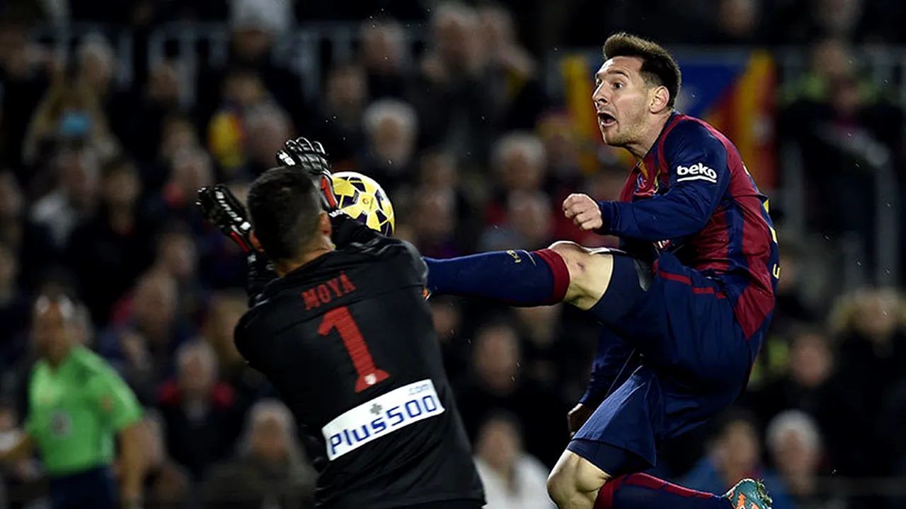 Messi a comis primul penalty din cariera sa în Barcelona - Atletico 3-1. Argentinianul a reușit și o pasă de gol și un gol