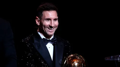 Prima reacție a lui Lionel Messi după ce a câștigat „Balonul de Aur” pentru a șaptea oară! De ce crede că a primit din nou marele trofeu