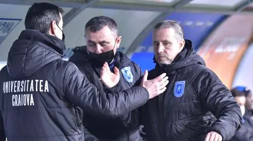 Gestul care arată că Laurențiu Reghecampf nu va fi dat afară de la Universitatea Craiova! Ce a făcut Marian Copilu, la finalul meciului cu CFR Cluj