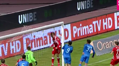 Fabulos! Dinamo, umilită de francezul Thibault Moulin cu un gol înscris direct din corner | FOTO