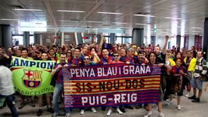 Trei fani ai Barcelonei au fost reținuți lângă Roma!**