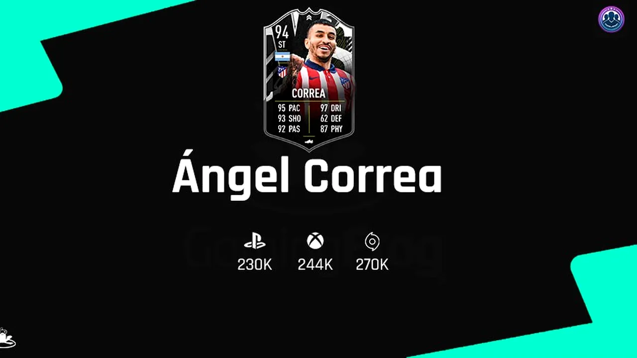 Angel Correa în FIFA 21! Ce super card ofensiv a primit atacantul din partea EA Sports