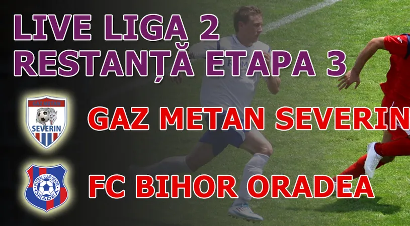 Severinul urcă pe doi!** Gaz Metan - FC Bihor 3-0