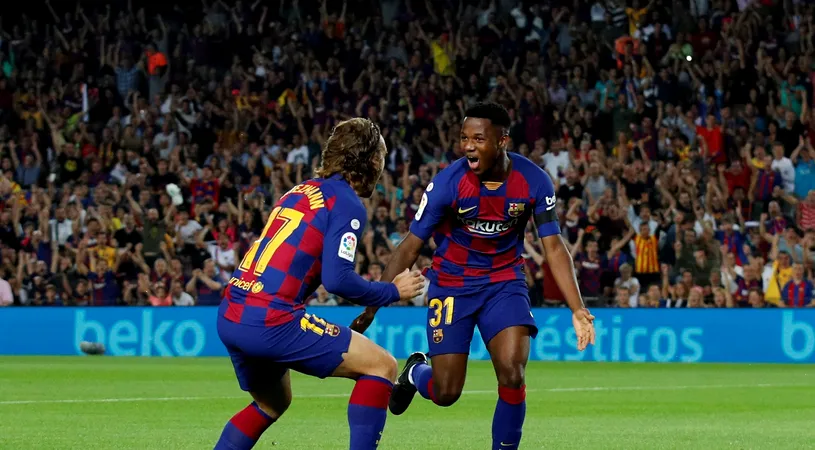 Remember the name! VIDEO | Incredibil. Ansu Fati, gol și assist pentru Barcelona, la doar 16 ani! Frenkie De Jong a marcat și el prima dată pentru catalani