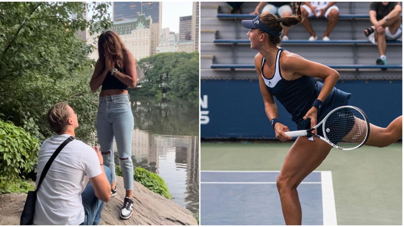 Ce moment înainte de US Open! „Sharapova de România" a fost cerută în căsătorie de antrenorul ei: „Când găsești acea persoană pe care vrei să o enervezi pentru tot restul vieții!" FOTO