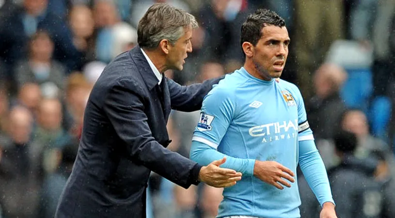 Show cu scuze la Mancini acasă!** Așa și-a jucat Tevez ultima șansă de a continua la City: a refuzat umilința!
