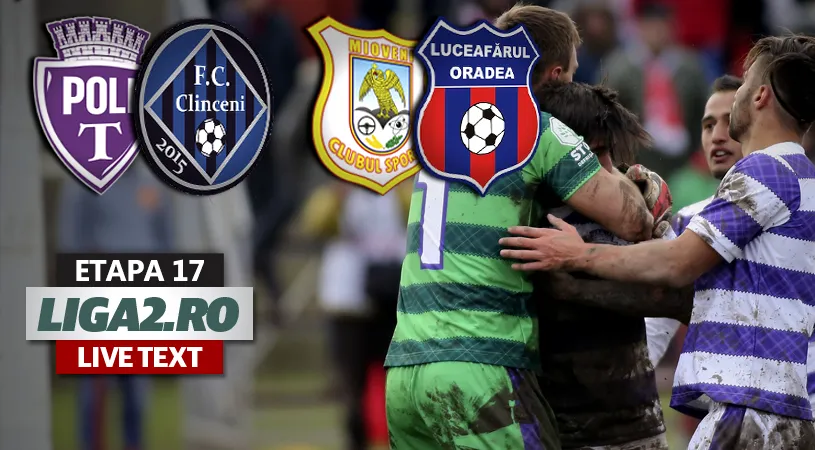 ASU Poli - Clinceni 0-1, cu gol după o gafă a lui Gkakos.** CS Mioveni pierde surprinzător pe teren propriu cu Luceafărul