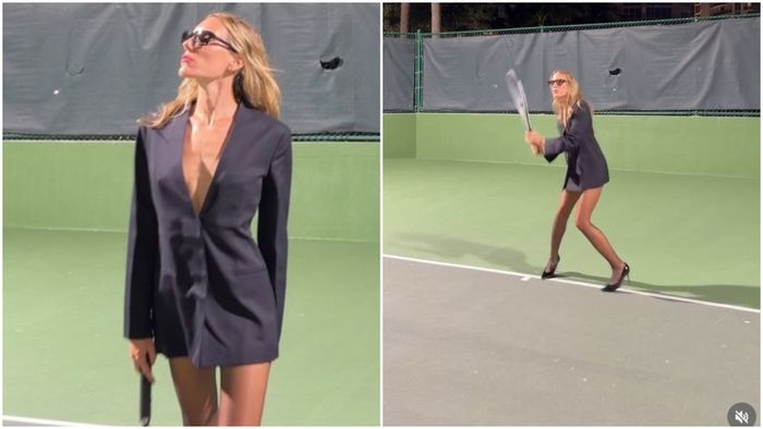 Antrenoarea de tenis care predă în rochii îndrăznețe și pantofi cu toc i-a atras atenția până și Virginiei Ruzici: „Este certificată”. VIDEO