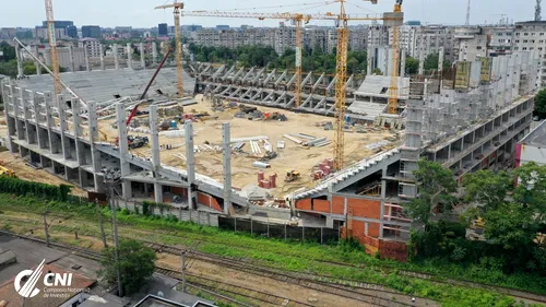 Întâlnire importantă pentru finalizarea stadionului ”Rapid Arena”: ”S-au discutat probleme legate de configurația scaunelor, amplasarea muzeului și respectarea graficului de execuție al lucrărilor.” FOTO cu designul tribunelor