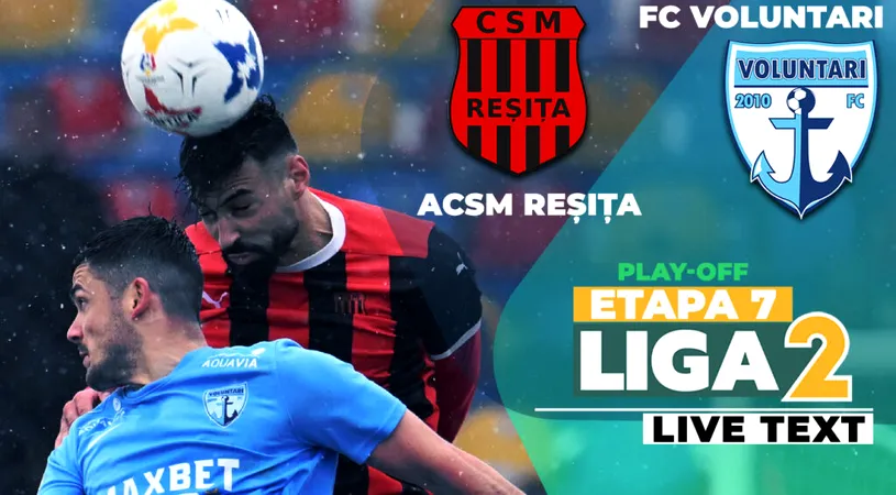 ACSM Reşiţa și FC Voluntari termină la egalitate în Valea Domanului, într-un meci prelungit după ce unul dintre stâlpii nocturnei mobile s-a stins. Ilfovenii, victime a două greșeli mari de arbitraj