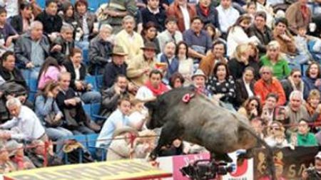 VIDEO ȘOCANT **Un taur "zboară" în tribune și face ravagii printre spectatori