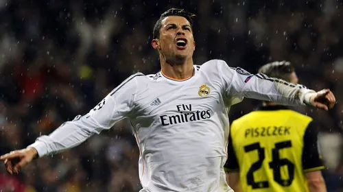 Cristiano Ronaldo, menajat de Ancelotti înaintea returului cu Borussia Dortmund