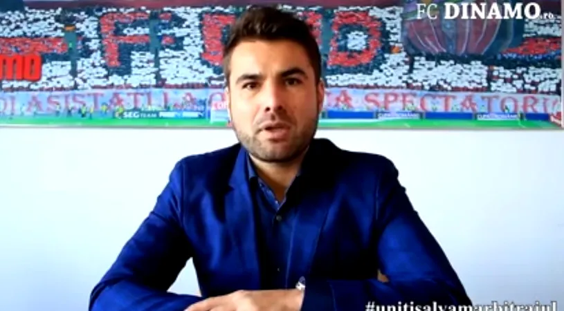 Acțiune fără precedent inițiată de Dinamo! #unitisalvamarbitrajul  | Ziua 1 de proteste. Mutu: 