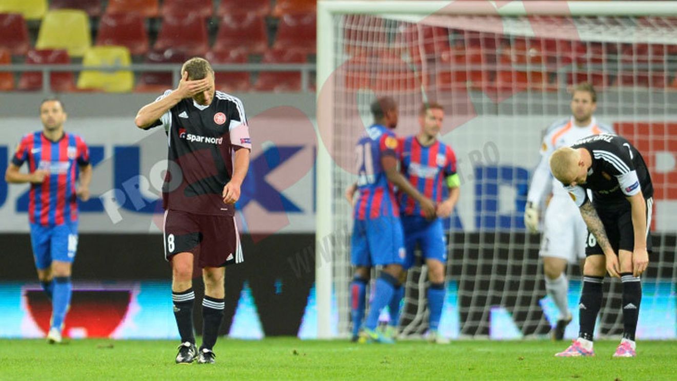 Reacție incredibilă în Danemarca după ce Aalborg a fost umilită de Steaua: "Mizerabil"