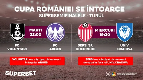 ADVERTORIAL | Cupa României se întoarce cu SuperMeciurile din semifinale