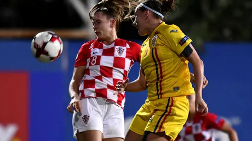 Am învins Croația la fotbal! Dar la fotbal feminin, 4-1 și am reușit a doua victorie în grupa de calificare la Euro 2022