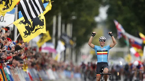 Philippe Gilbert, noul campion mondial, în cursa pe șosea!**