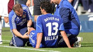 Michael Ballack, out până la finalul anului