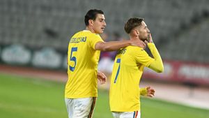 Denis Drăguș a marcat primul gol la echipa națională în poarta unui fotbalist de 40 de milioane de euro și e optimist după România - Slovenia: „Sper să ne calificăm la turnee finale cu reușitele mele!”