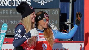 Sorana Cîrstea a mers la Cupa Mondială de schi alpin și a filmat momente uimitoare cu Lindsey Vonn, după ce americanca a urcat din nou pe podium. VIDEO