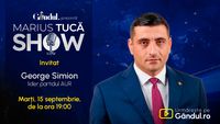 Marius Tucă Show începe marți, 15 septembrie, de la ora 19.00, live pe Gândul. Invitat: George Simion
