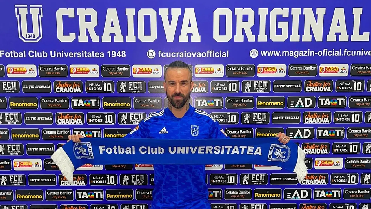 Gabriel Enache revine în Liga 1! Fostul fotbalist al lui FCSB a semnat cu FC U Craiova