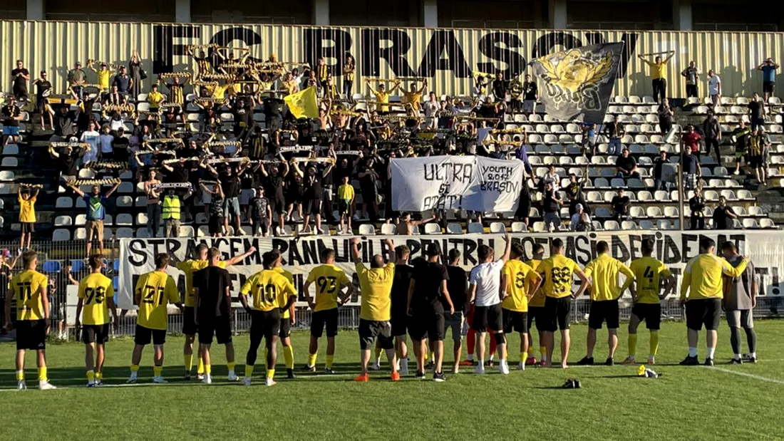 Final de drum în Liga 3 pentru SR Brașov! Echipa susținută de suporterii stegari a fost exclusă de FRF din competițiile sale