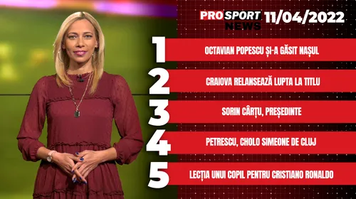 ProSport NEWS | Rareș Ilie, noul star din Giulești, dezvăluiri despre prietenia surprinzătoare cu Octavian Popescu: „E mai bun decât mine la anumite capitole”. Cele mai importante știri ale zilei | VIDEO