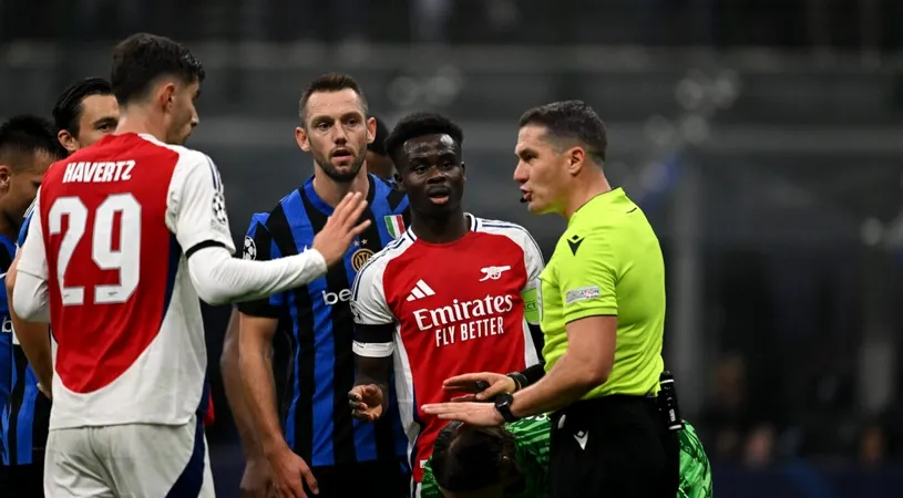 Istvan Kovacs, desființat după Inter - Arsenal 1-0. „E cel mai prost arbitru din toate timpurile”