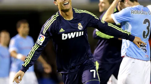 Mourinho  a depășit încă o bornă istorică la Madrid:** Celta – Real 1-2! Ronaldo a reușit „dubla”