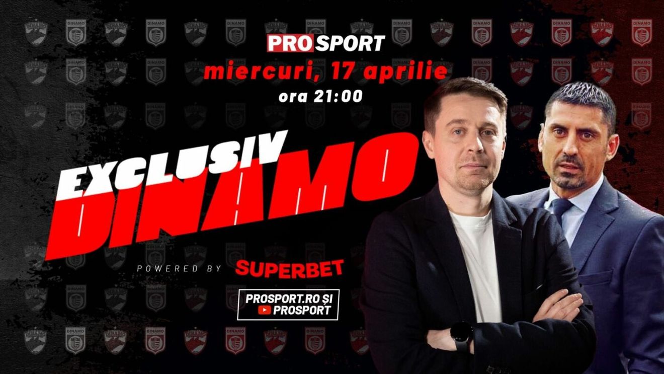 EXCLUSIV DINAMO, miercuri, de la ora 21. Invitatul ediței este Ionel Dănciulescu, managerul Clubului Sportiv Dinamo și fostul atacant de referință al „câinilor”