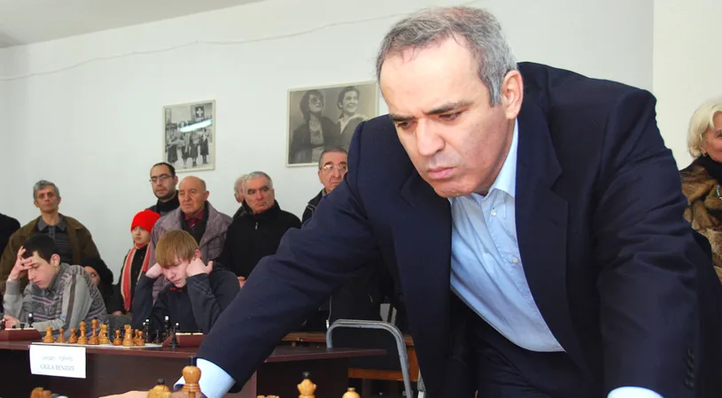 Legendarul Garry Kasparov, pentru prima oară în România: 