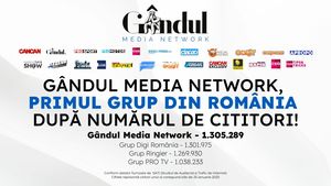 Gândul Media Network, cel mai citit grup de presă din România!