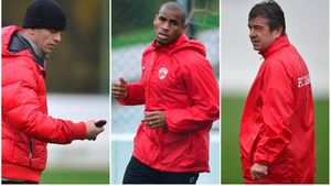 Elton are porție dublă de antrenamente. Distracție la ultima ședință de pregătire a "câinilor": Stoican a pierdut un pariu cu brazilianul și a trecut la flotări 