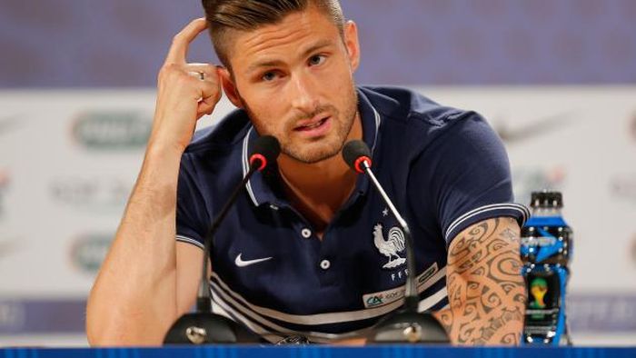 Victoria cu Georgia îi pune în temă pe francezi. Giroud: "Respectăm foarte mult reprezentativa României. Să dai cinci goluri cu Georgia nu e rău deloc"