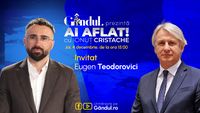 „Ai Aflat! cu Ionuț Cristache” începe joi, 4 decembrie, de la ora 15.00, live pe Gândul. Invitat: Eugen Teodorovici