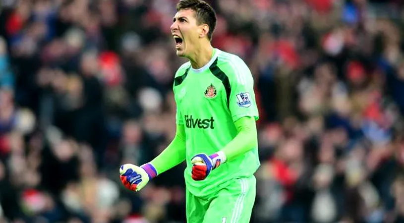 Pantilimon, la a șaptea partidă fără gol primit în Premier League. Sunderland se află însă la trei puncte de locurile retrogradabile