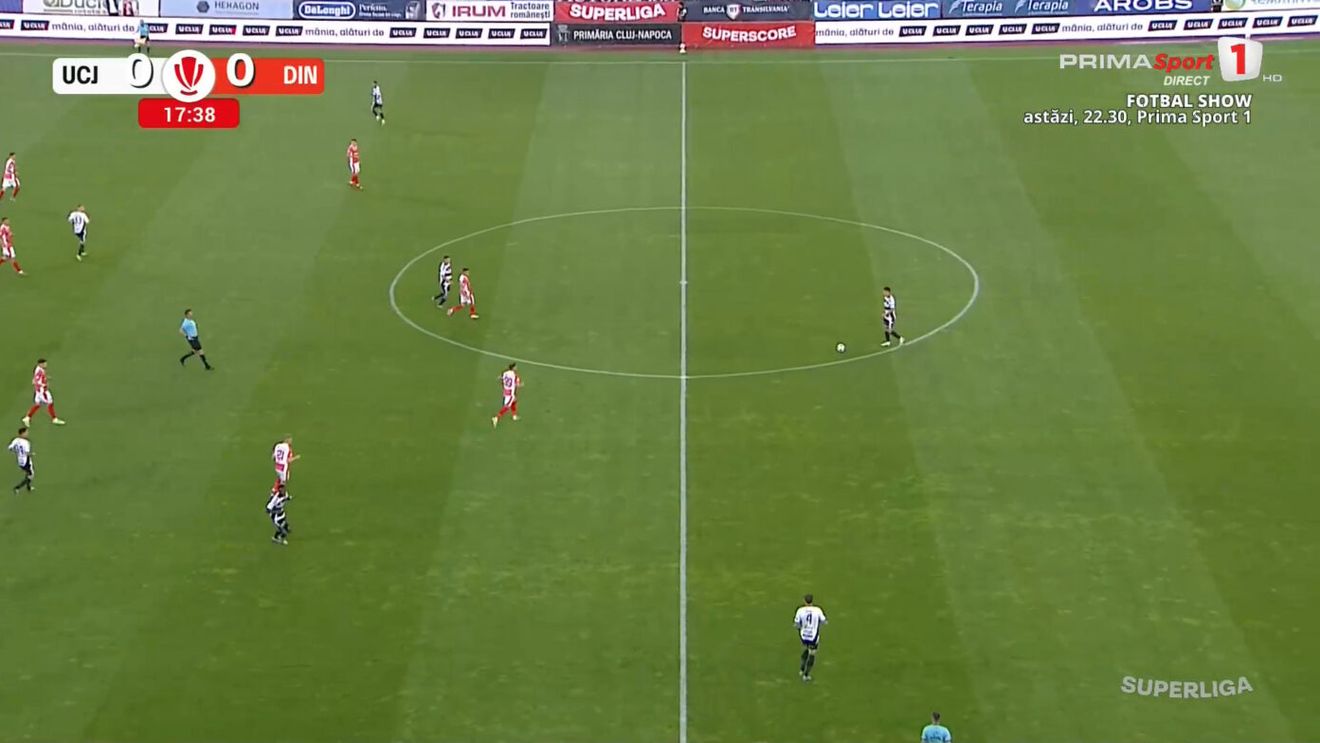 U Cluj - Dinamo 1-0, Live Text Online în etapa 10 din play-off-ul Superligii. Pauză pe Cluj Arena