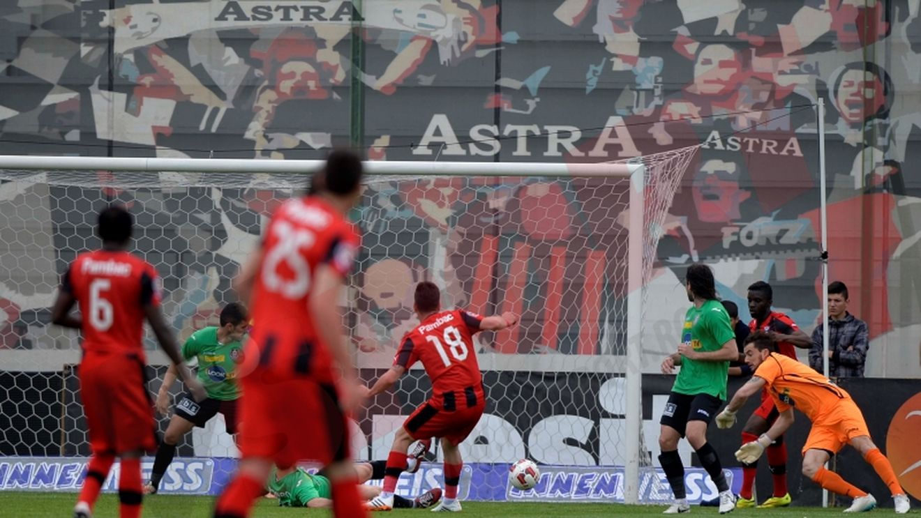 CFR a deraiat din drumul spre Europa. Astra a apărat eroic punctele semnate de Cristescu. Astra - CFR 1-0