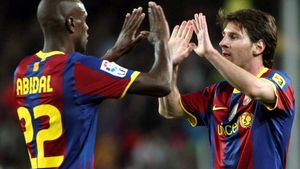 Omagiu pentru Abidal la meciul FC Barcelona - Getafe