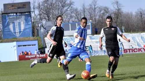 FC Voluntari - CS U Craiova 0-2! Ganea, trei meciuri consecutive fără victorie. Oltenii sunt pe loc de Europa League