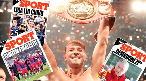 Bute l-a bătut pe Ward, Steaua e în finala EL, <i class='ep-highlight'>Neșu</i> e BINE! 12 știri și 12 ‘prime pagini ProSport’ la care visăm în 2012!**