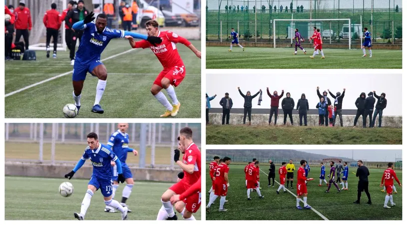 ”FC U” Craiova, învinsă de CSM Slatina la finalul cantonamentului de la Mogoșoaia. Ovidiu Stângă n-a contat însă pe mai mulți jucători