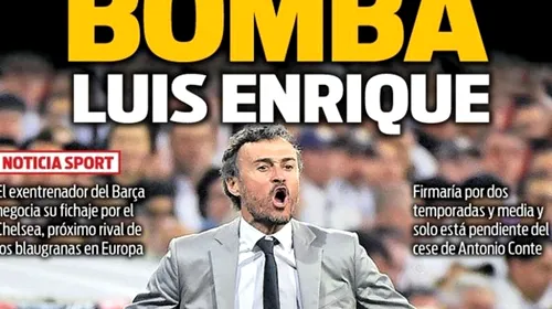 „Bomba Luis Enrique”. Spaniolii anunță revenirea lui „Lucho” în fotbalul de top: e gata să spună „da” unui contract până în 2020