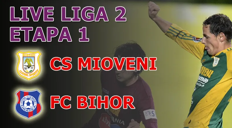 Oaspeții obțin primul punct din Seria II!** CS Mioveni - FC Bihor 0-0!