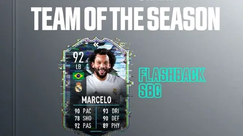 EA Sports se intoarce în timp și îi oferă fundașului Marcelo un super card! Cum îl poți obține